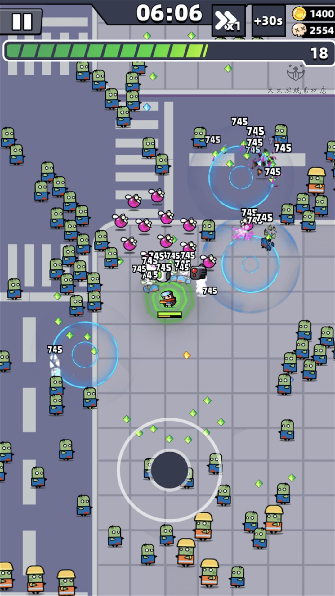 Unity3D 割草游戏项目模板源码 Survivor.IO 2021.3.8f1