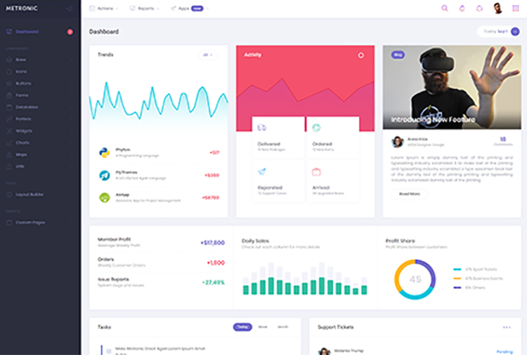 380套精品bootstrap响应式后台管理系统模板 - 宋马