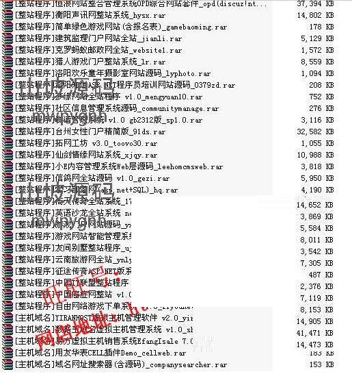 1400余套ASP.NET网站源码打包 整站源码模板程序毕业设计项目