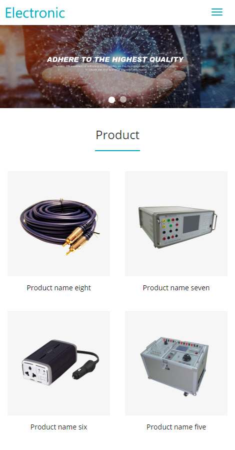 thinkphp响应式外贸网站源码 电子元件外贸网站模板带后台