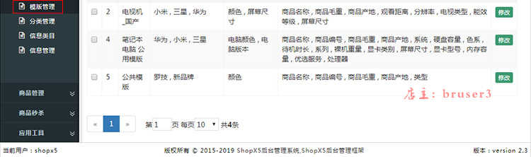 java多用户商城源码 b2b2c商家入驻多店铺网站系统shopx5后台模版