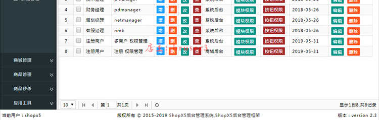 java多用户商城源码 b2b2c商家入驻多店铺网站系统shopx5后台模版