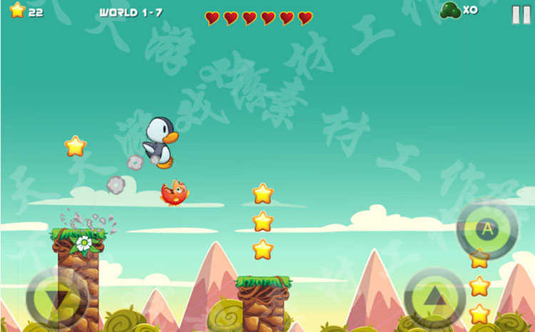 Unity3D/U3D素材资源2D横版冒险闯关小游戏源码开发模板完整项目