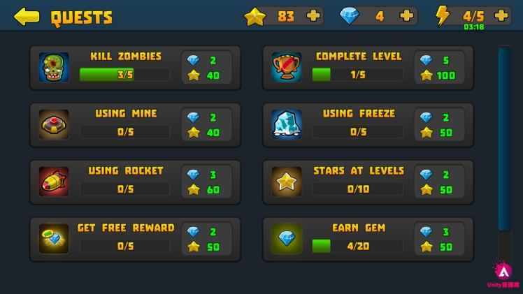 unity3d 大型打僵尸塔防游戏源码工程模板完整项目U3D素材资源 unity3d 大型打僵尸塔防游戏源码工程模板完整项目U3D素材资源