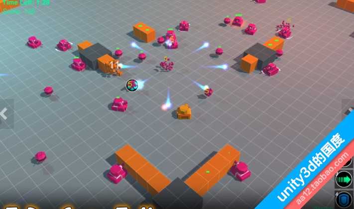 unity3d/u3d 坦克射击游戏框架 完整游戏手游 小游戏源码