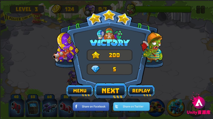 unity3d 大型打僵尸塔防游戏源码工程模板完整项目U3D素材资源 unity3d 大型打僵尸塔防游戏源码工程模板完整项目U3D素材资源