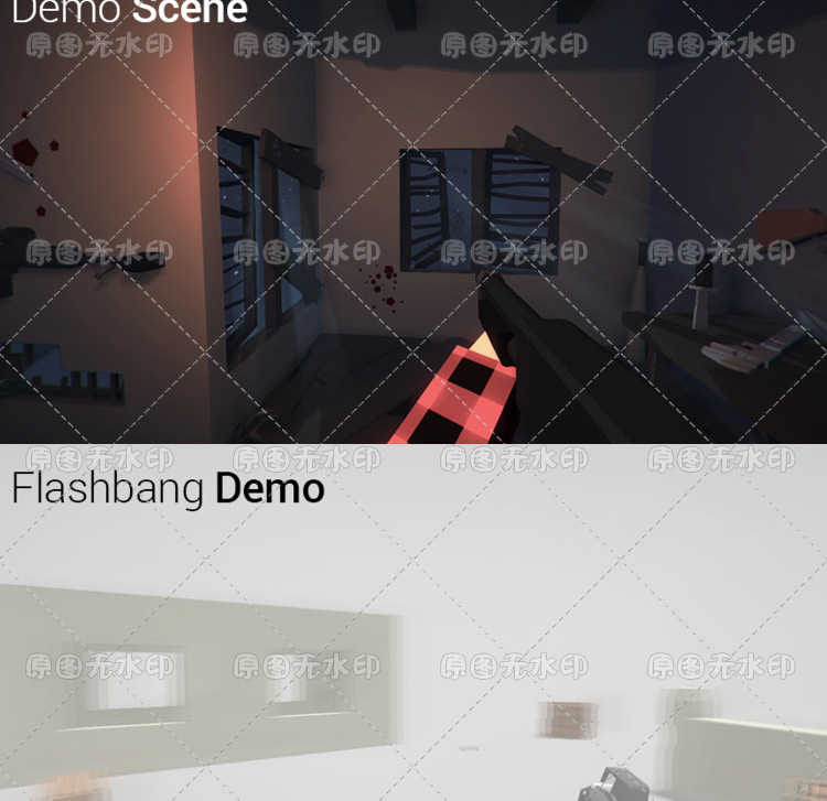 FPS射击生存吃鸡类 unity3D完整项目源码 低多边形 手游游戏素材