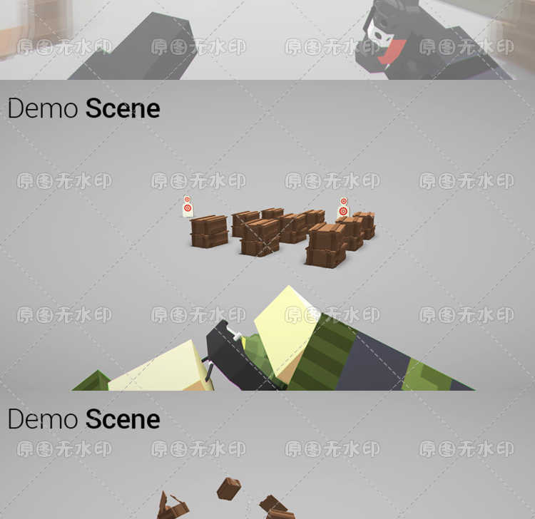 FPS射击生存吃鸡类 unity3D完整项目源码 低多边形 手游游戏素材
