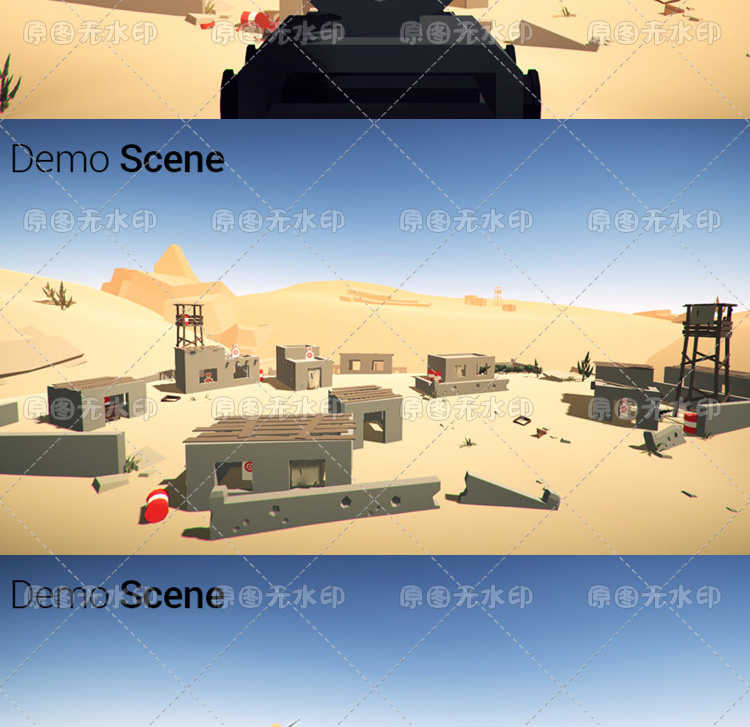 FPS射击生存吃鸡类 unity3D完整项目源码 低多边形 手游游戏素材