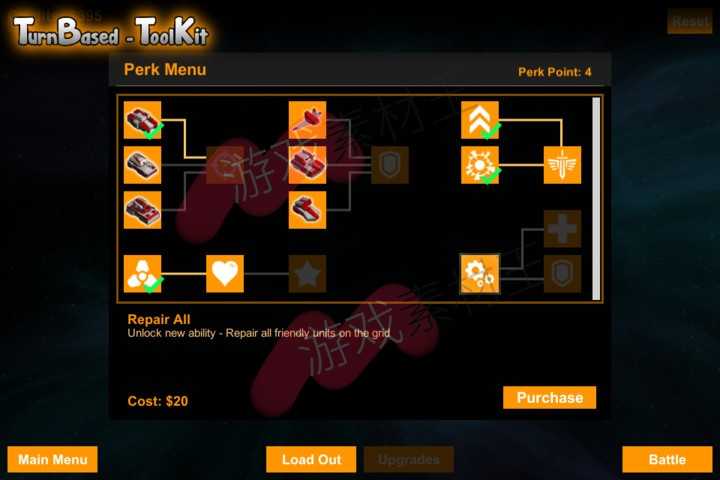 unity战棋游戏系统回合制项目源码Turn-Based ToolKit v2.1.2 f12
