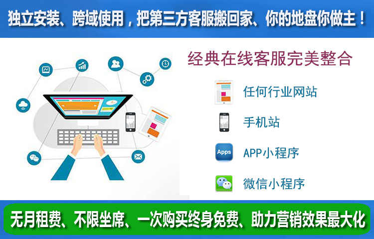 在线客服聊天系统源码/手机网站APP微信小程序公众号客服系统代码 - 宋马