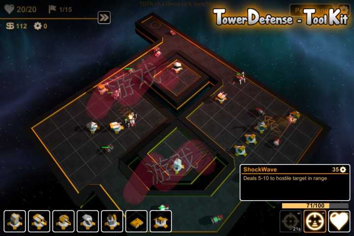 unity塔防游戏源码模板Tower-Defense Toolkit 4 (TDTK-4)4.0.5f1