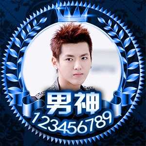 淘宝古风静态头像模板QQ情侣微信游戏公会YY头像设计模板psd源码