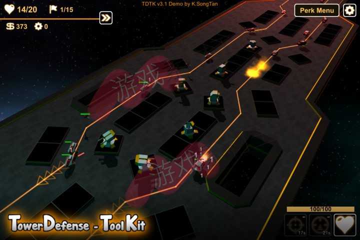 unity塔防游戏源码模板Tower-Defense Toolkit 4 (TDTK-4)4.0.5f1