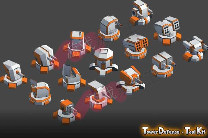 unity塔防游戏源码模板Tower-Defense Toolkit 4 (TDTK-4)4.0.5f1