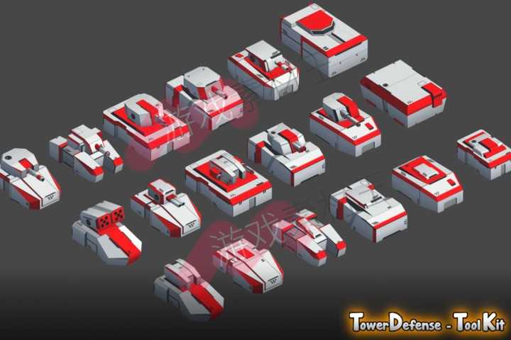 unity塔防游戏源码模板Tower-Defense Toolkit 4 (TDTK-4)4.0.5f1