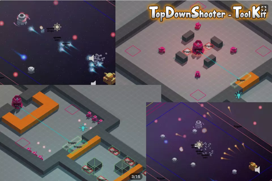 Unity3D Top Down Shooter ToolKit TDS-TK 1.3 坦克射击游戏源码