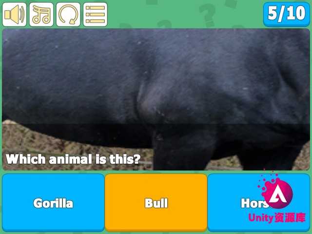unity3d Trivia Quiz Game Template 1.99f52 益智问答小游戏源码