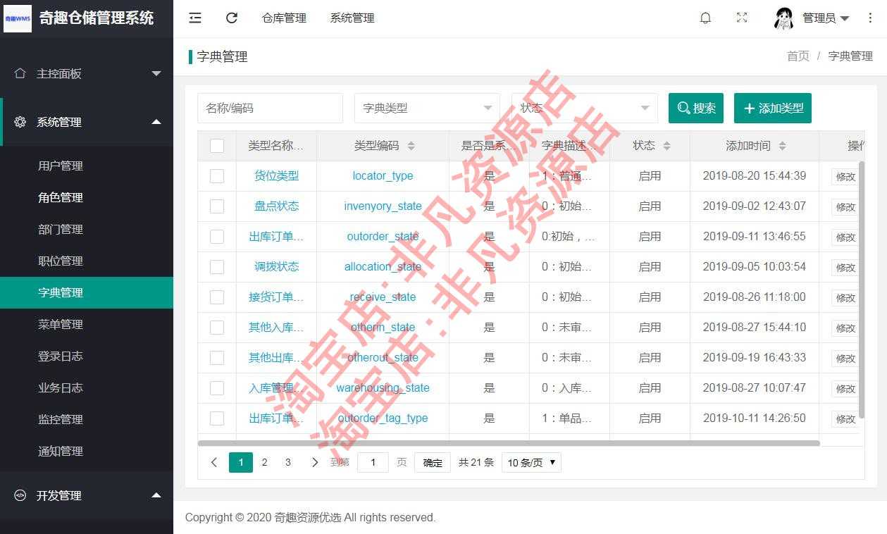 java源码 wms进销存仓储管理系统springboot layui Shiro mysql