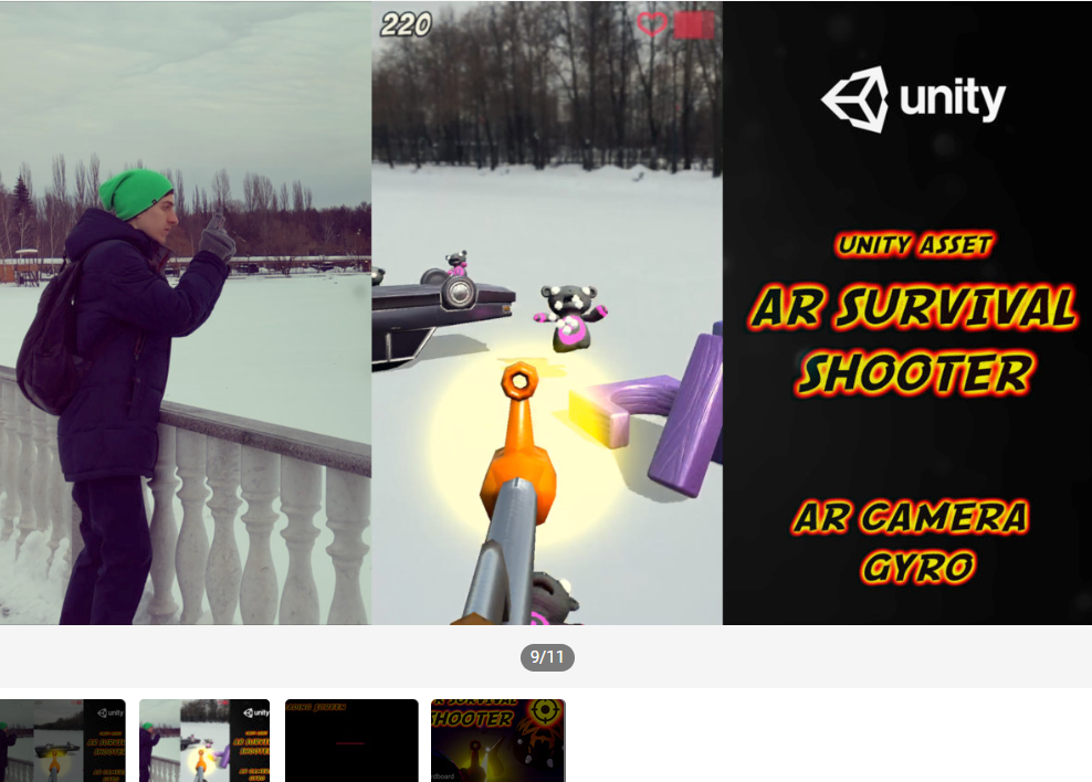 Unity3D 项目源码 AR Survival Shooter: AR FPS 2.3 AR射击游戏