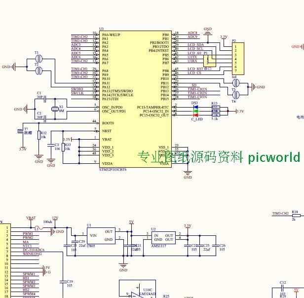 （p003）STM32F103单片机逆变器原理图和源码