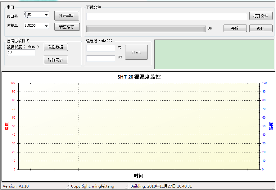[c010]C#串口温湿度曲线上位机软件源码 - 宋马