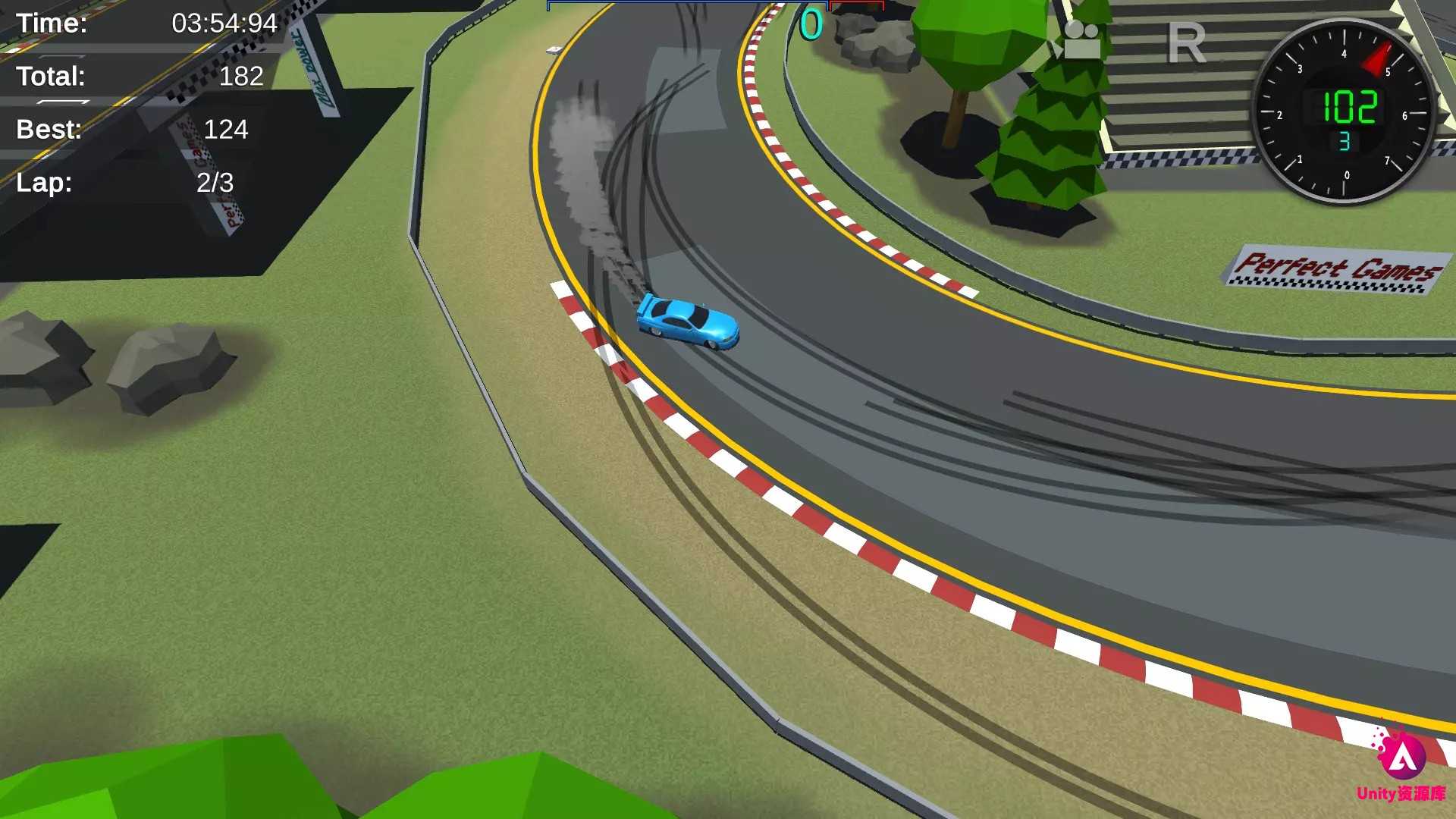 Unity3D 漂移赛车完整项目源码 Arcade Car Controller 1.5.2