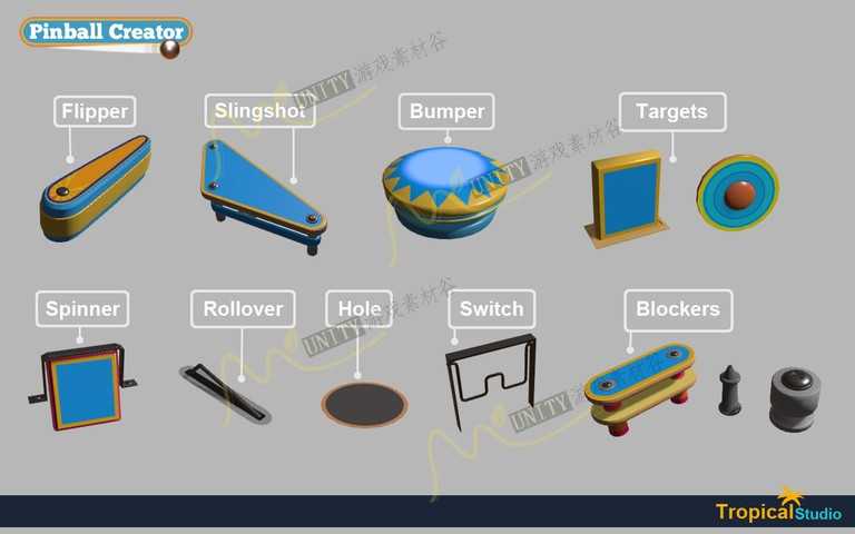 unity3D Pinball Creator 2.0.1弹球休闲益智游戏模板系统源码素材 unity3D Pinball Creator 2.0.1弹球休闲益智游戏模板系统源码素材