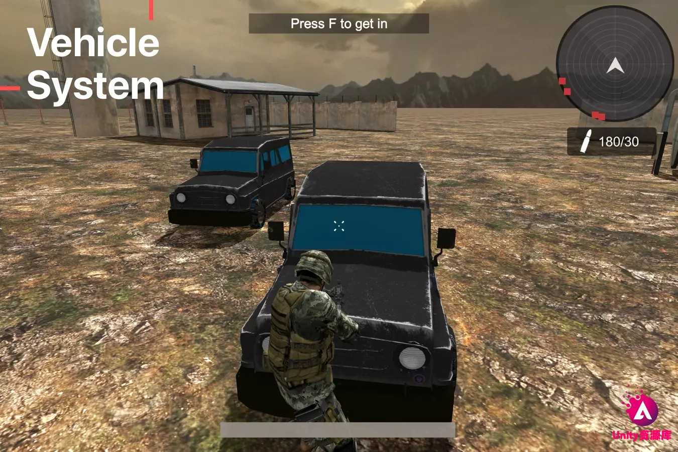 Unity 军事射击游戏项目源码 TPS Shooter (Military Style) 7.08