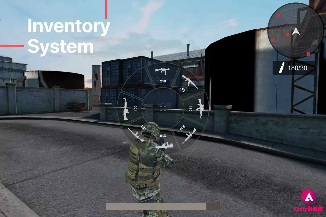 Unity 军事射击游戏项目源码 TPS Shooter (Military Style) 7.08