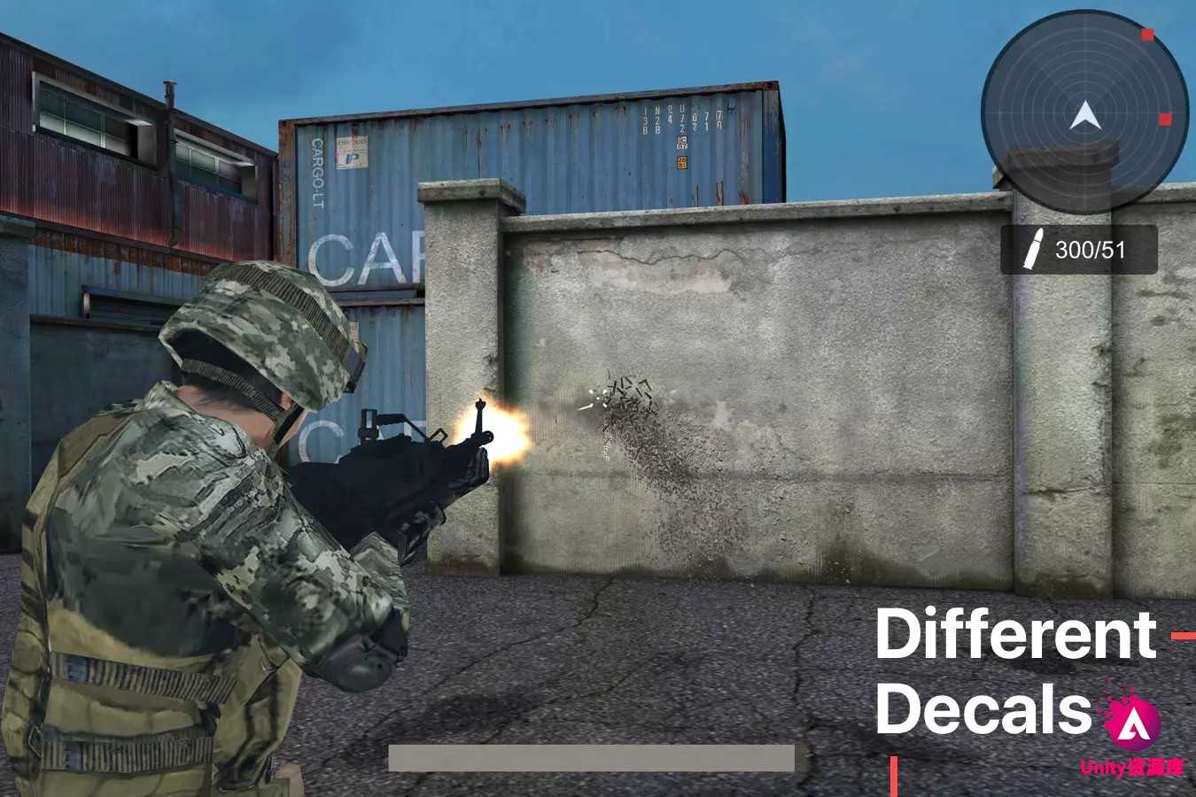 Unity 军事射击游戏项目源码 TPS Shooter (Military Style) 7.08