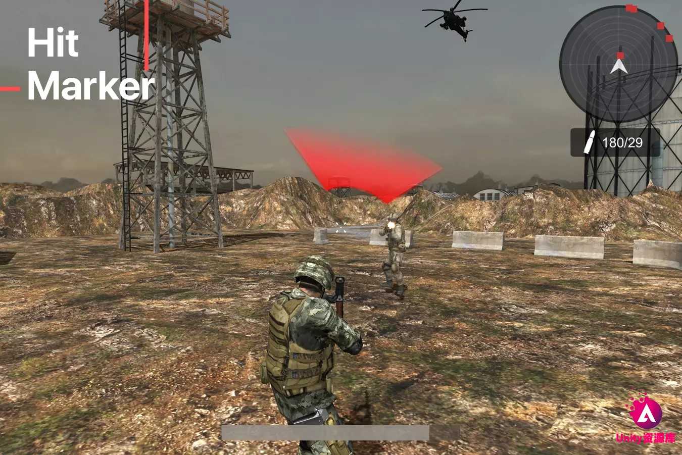 Unity 军事射击游戏项目源码 TPS Shooter (Military Style) 7.08