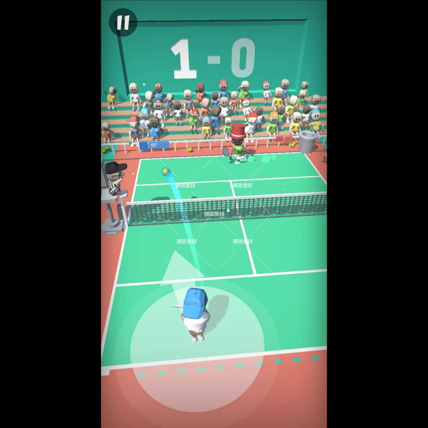 Unity3D 移动版网球项目源码Tennis Mobile-full game 1.1包更新