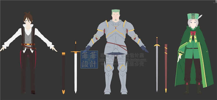 二次元卡通渲染全套角色人物3D模型 shader源码 萌妹子帅哥 3dmax