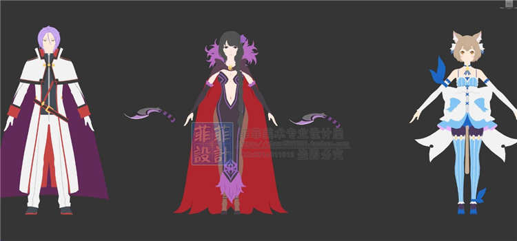 二次元卡通渲染全套角色人物3D模型 shader源码 萌妹子帅哥 3dmax