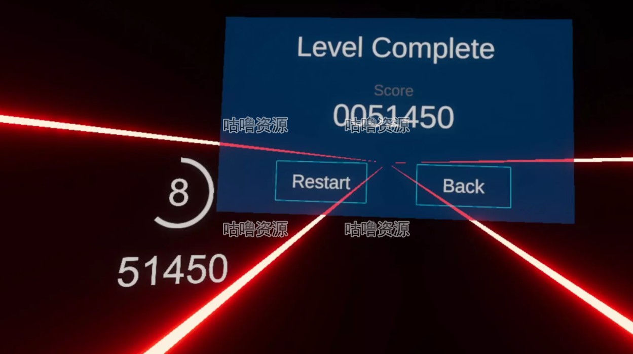 Unity3D VR Beats Kit 1.15 虚拟现实节奏光剑游戏项目源码
