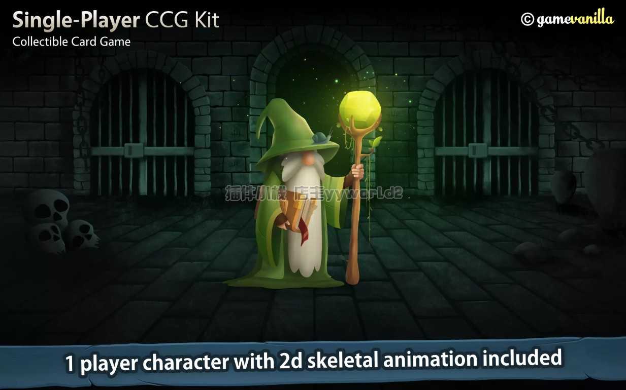 U3D 单人卡牌游戏项目源码 Single-Player CCG Kit 1.1.1EA