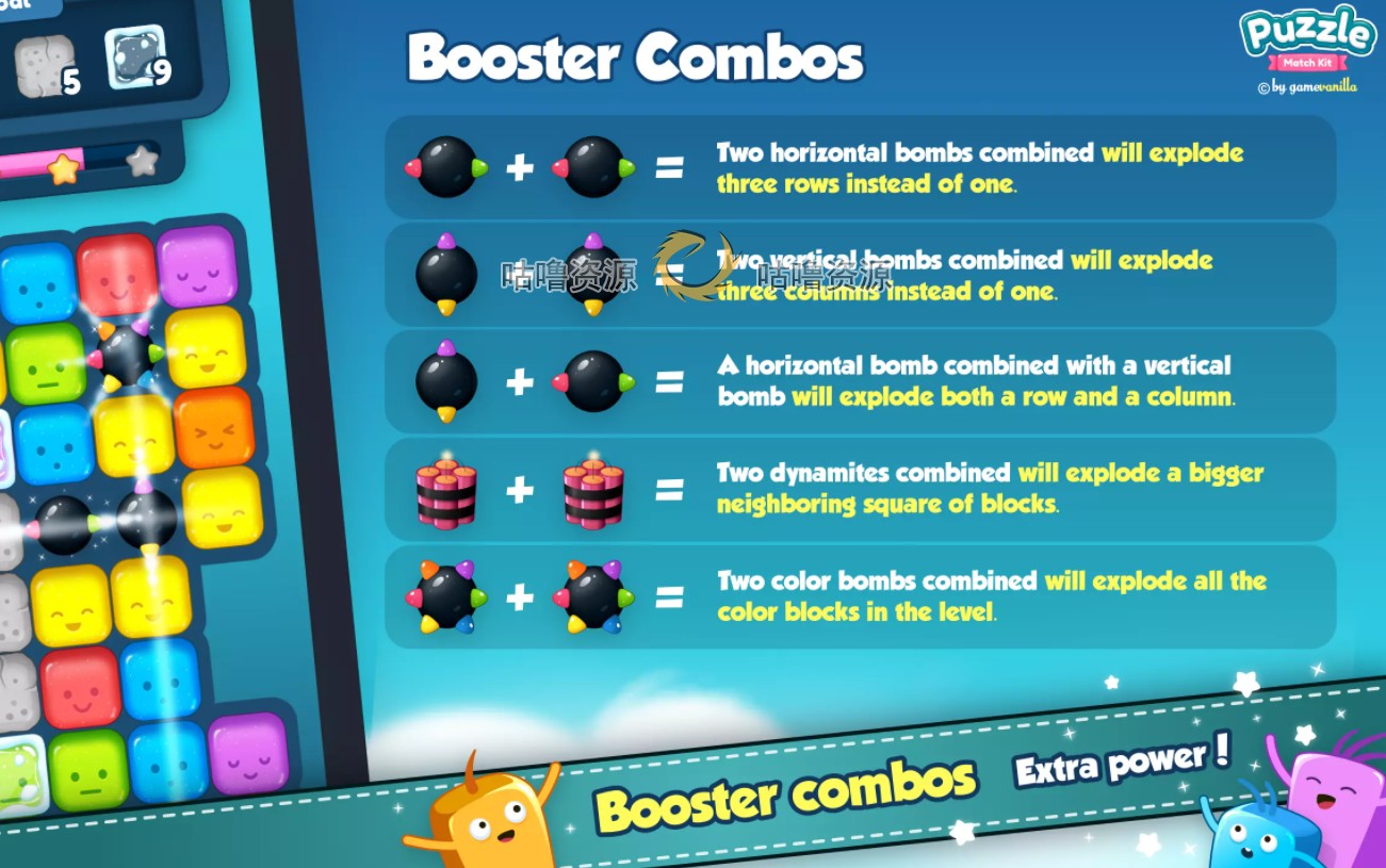 Unity Puzzle Match Kit 1.6.0 消消乐三消休闲游戏项目源码U3D