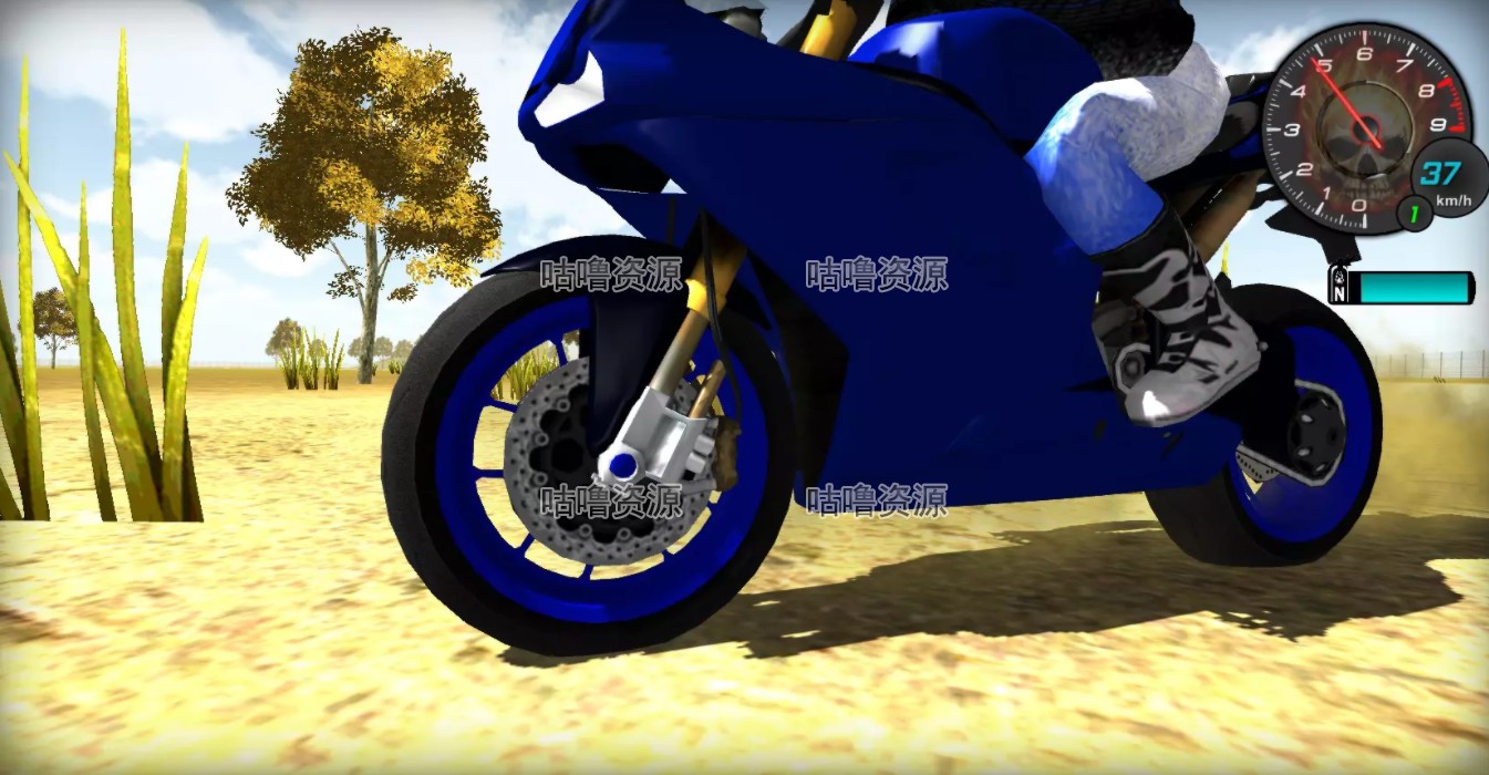 Unity3D 摩托赛车游戏项目源码模板 Motorbike Starter Kit 2.2