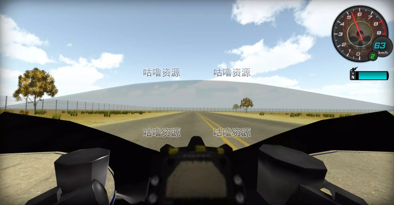 Unity3D 摩托赛车游戏项目源码模板 Motorbike Starter Kit 2.2