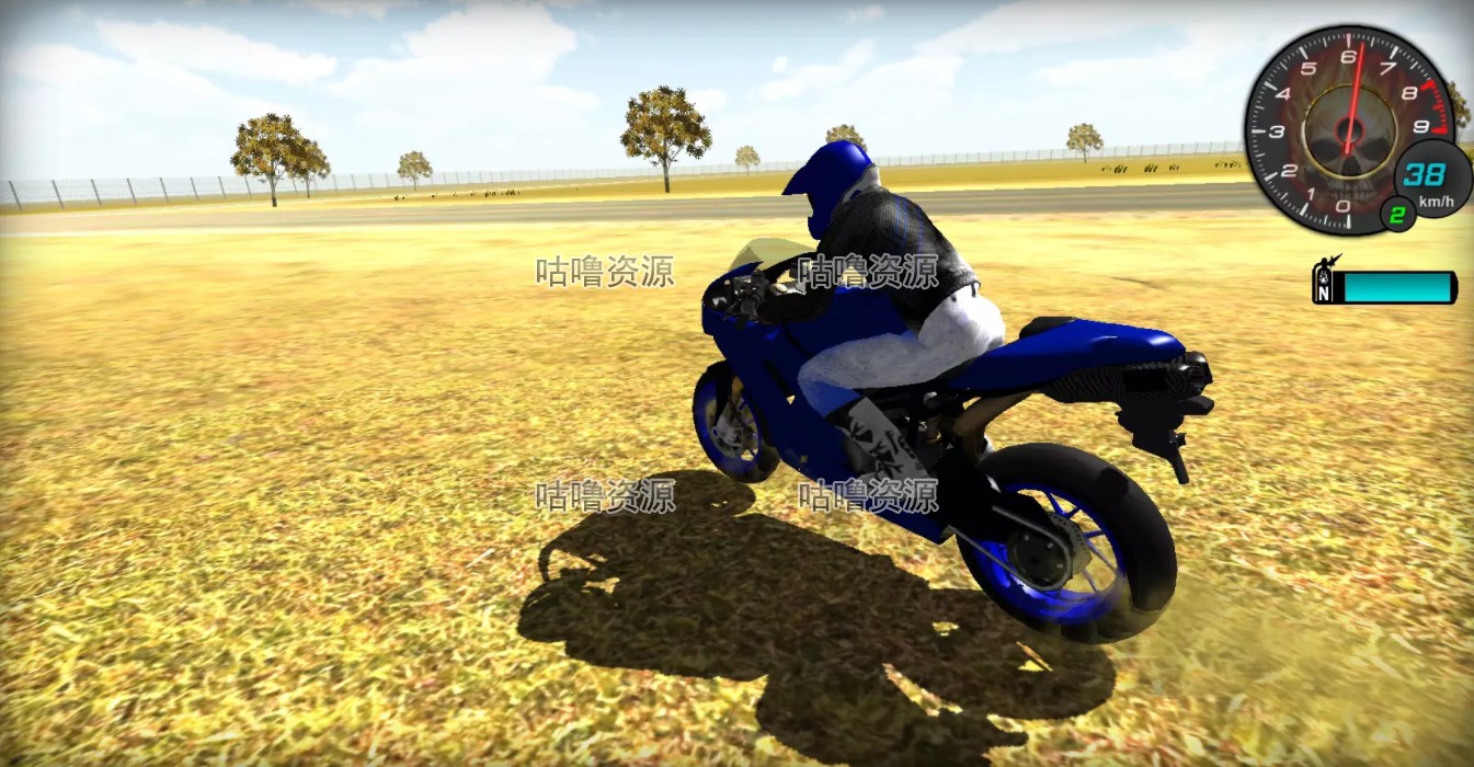 Unity3D 摩托赛车游戏项目源码模板 Motorbike Starter Kit 2.2