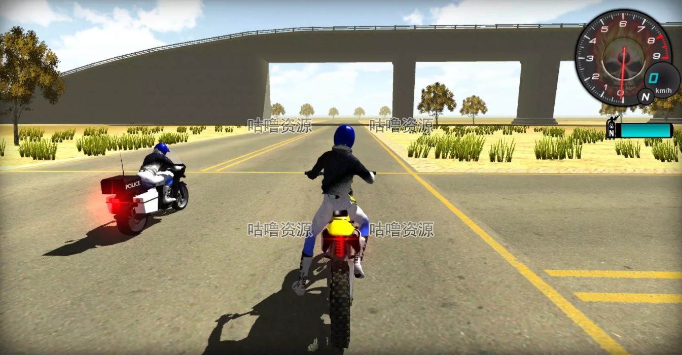 Unity3D 摩托赛车游戏项目源码模板 Motorbike Starter Kit 2.2