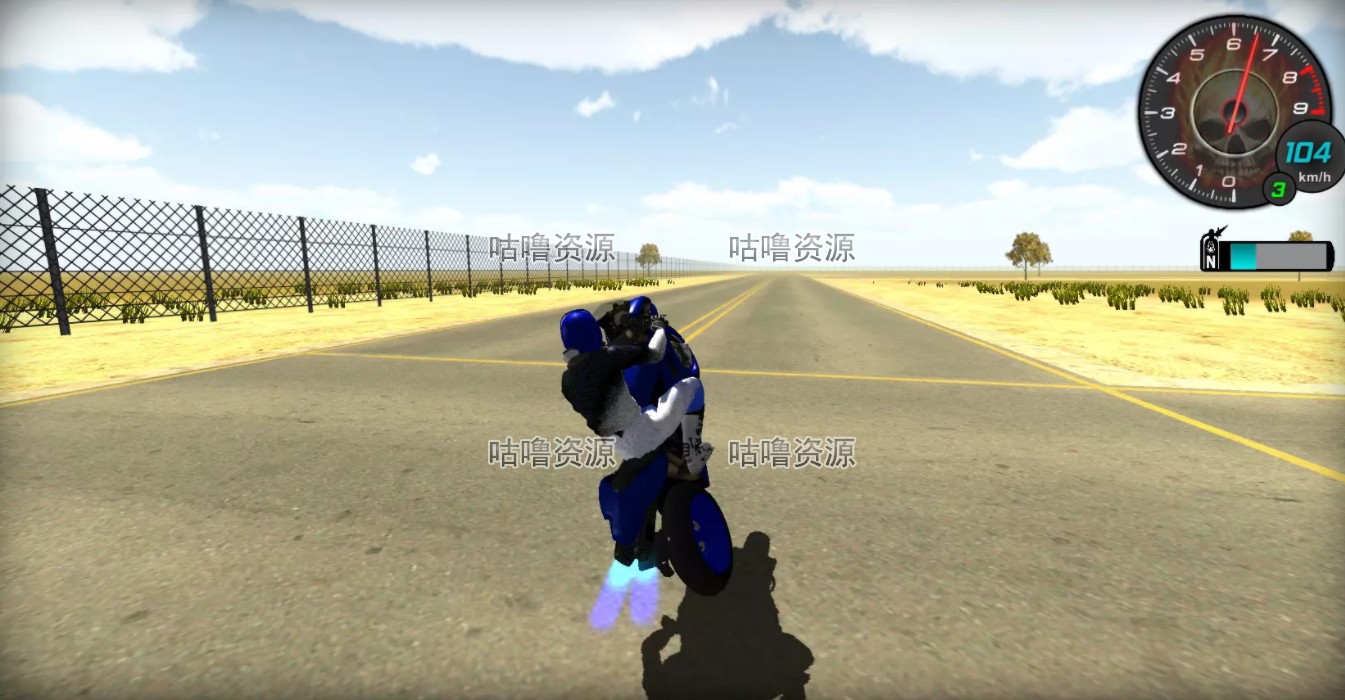 Unity3D 摩托赛车游戏项目源码模板 Motorbike Starter Kit 2.2