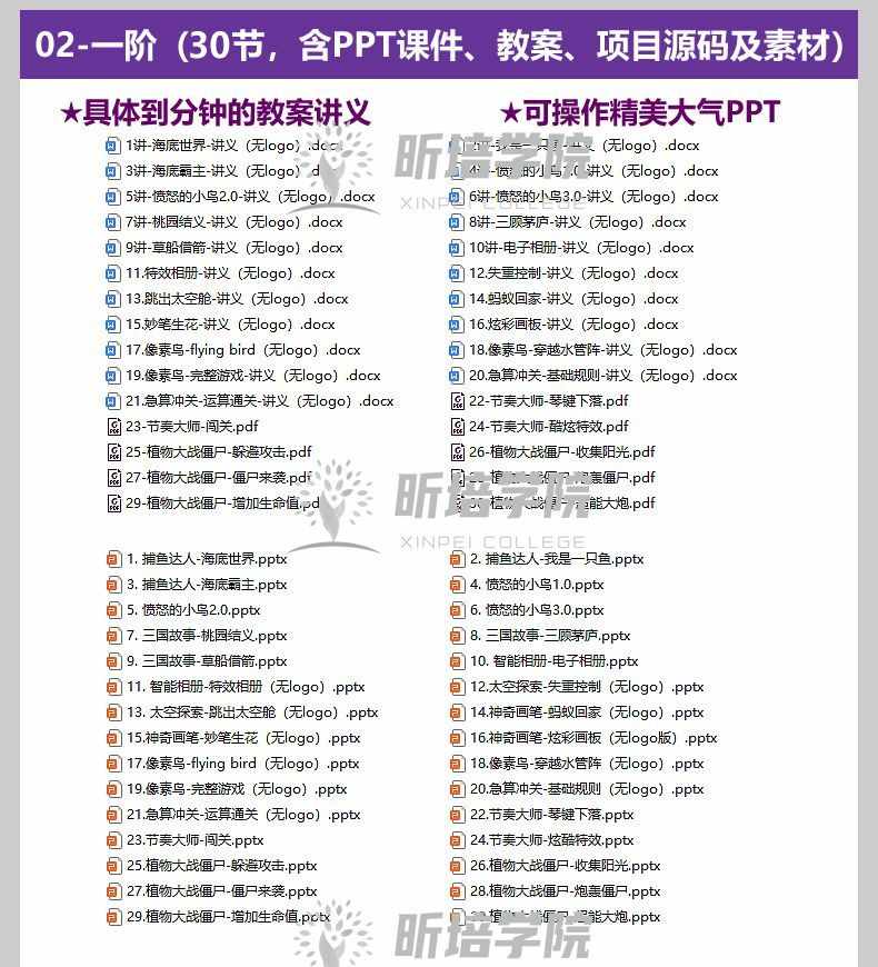 新版scratch3少儿编程课程体系课件ppt教案源码素材实录说课视频