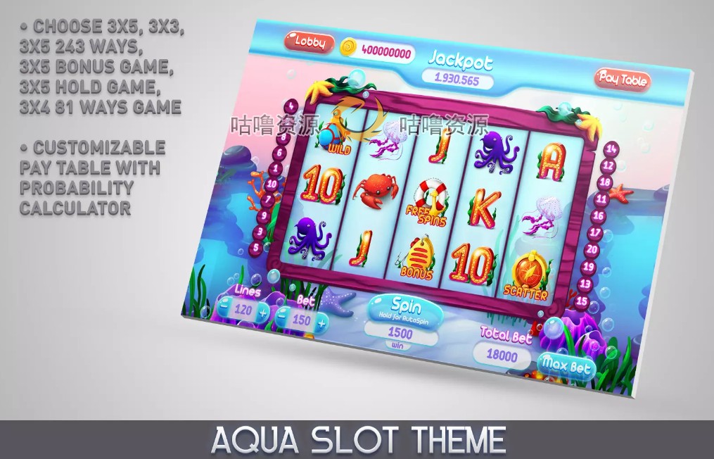Unity3D 休闲老虎机游戏项目源码 MK Modern Casino Bundle 1.2
