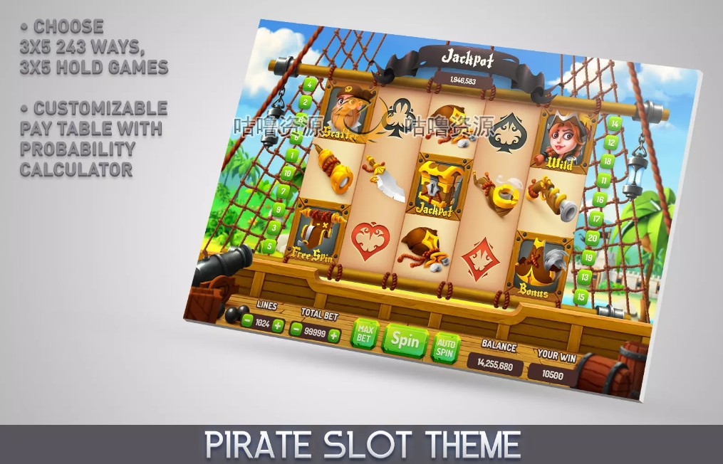 Unity3D 休闲老虎机游戏项目源码 MK Modern Casino Bundle 1.2