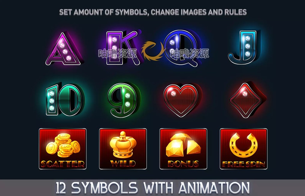 Unity3D 休闲老虎机游戏项目源码 MK Modern Casino Bundle 1.2