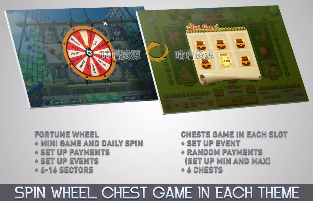Unity3D 休闲老虎机游戏项目源码 MK Modern Casino Bundle 1.2