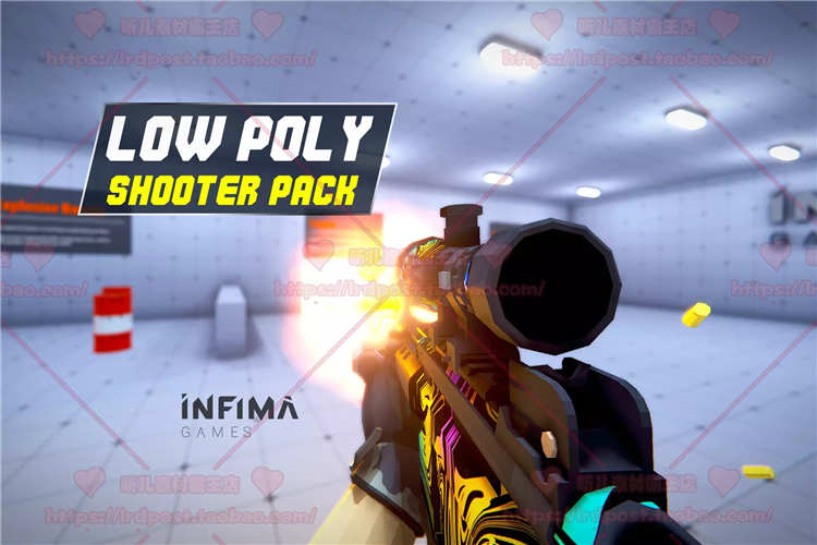 Unity3D Low Poly Shooter Pack V4.3 4.3.1卡通射击游戏项目源码