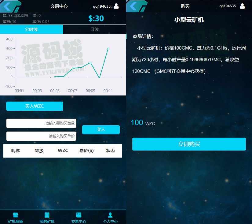 经营版GEC挖矿源码虚拟区块链系统云矿机虚拟币挖矿矿场带电子钱包实名认证